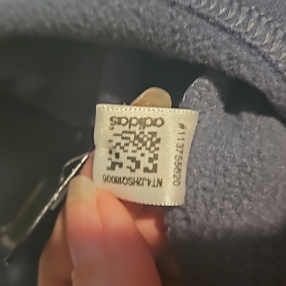 NWT gray and white Adidas Climawarm hoodie with "EXOS" embroidered size large - Picture 6 of 6